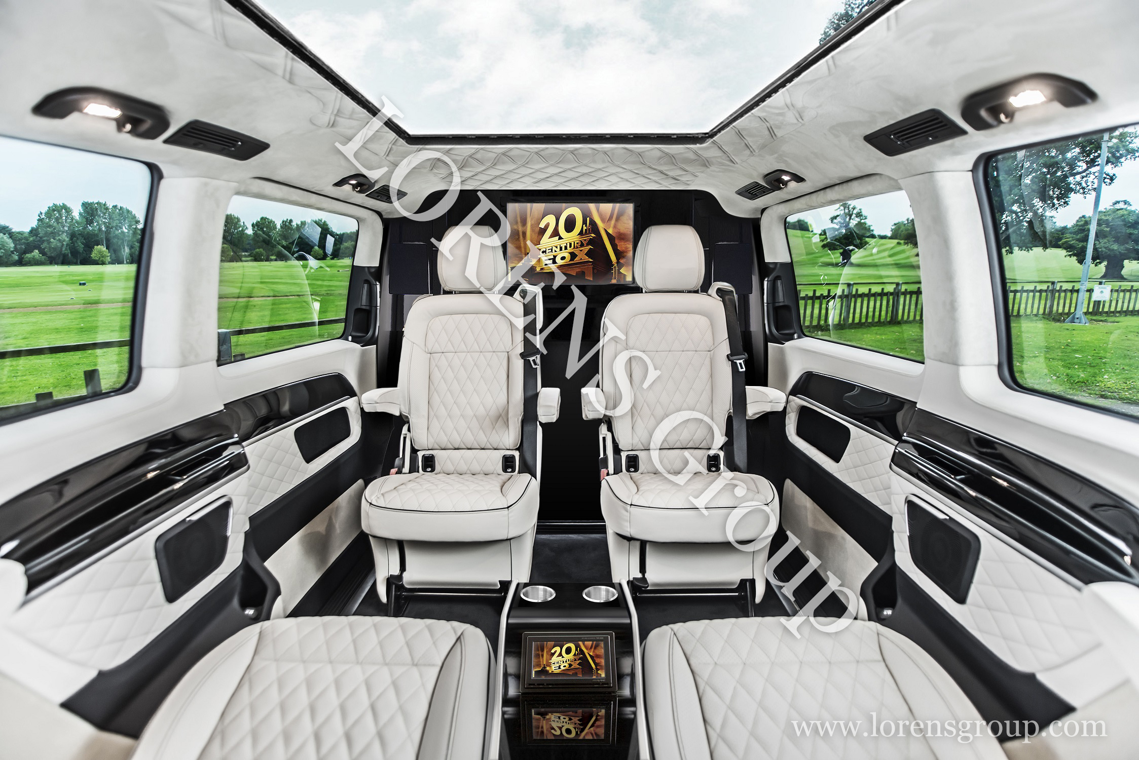Белый салон Mercedes V-class VIP Business